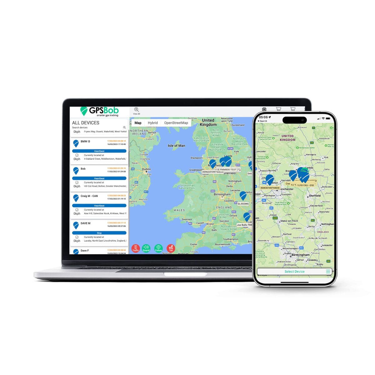 GPS Tracking App & Software iOS, Android & Web Browser